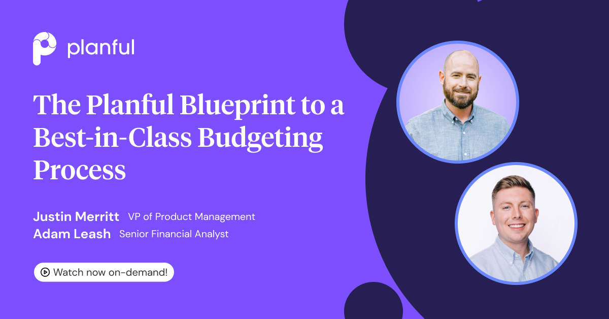 Webinar Blueprint To A Best In Class Budgeting Process