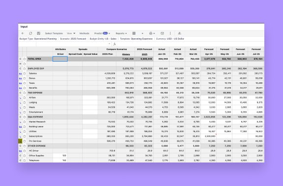 Planning, Budgeting & Forecasting