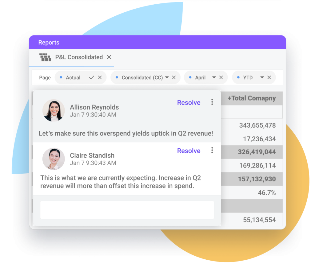 Financial Consolidation Report